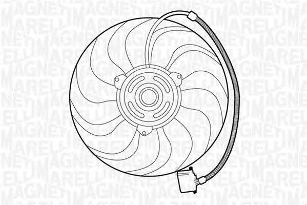 Вентилятор, охлаждение двигателя MAGNETI MARELLI 069422270010