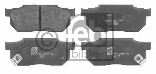 Комплект тормозных колодок, дисковый тормоз FEBI BILSTEIN 16299