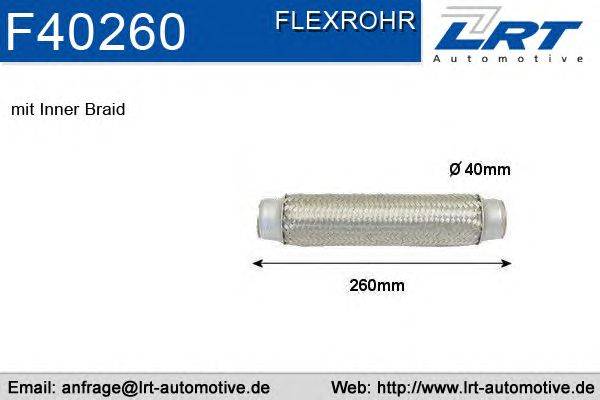 Гофрированная труба, выхлопная система LRT F40260