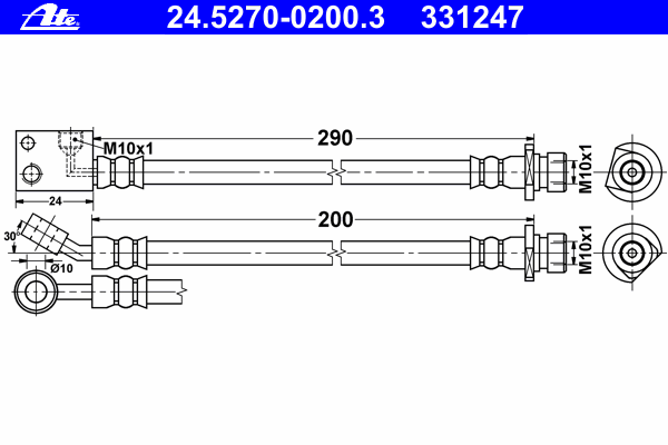 Тормозной шланг ATE 24.5270-0200.3