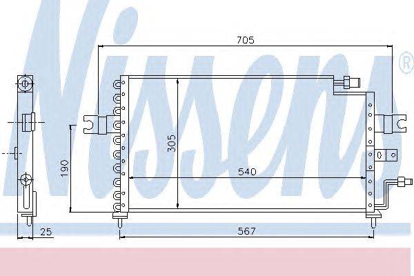 Конденсатор, кондиционер NISSENS 94409