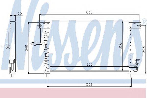 Конденсатор, кондиционер NISSENS 94033