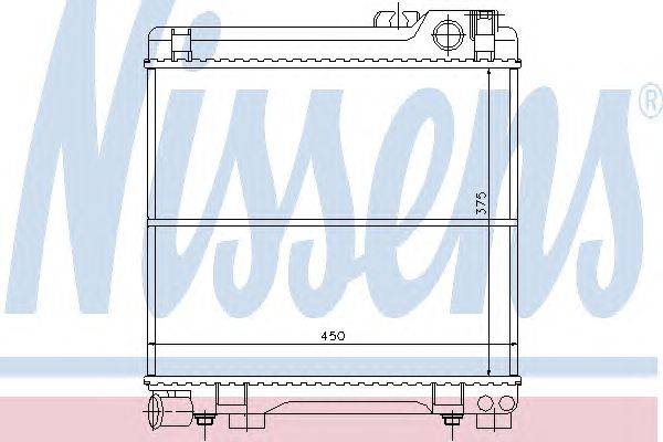 Радиатор, охлаждение двигателя NISSENS 60666