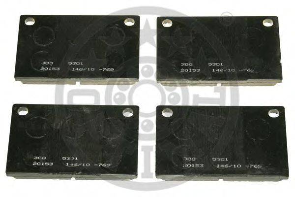 Комплект тормозных колодок, дисковый тормоз OPTIMAL 5301
