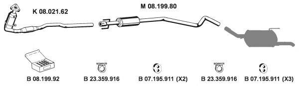 Система выпуска ОГ EBERSPÄCHER 082430
