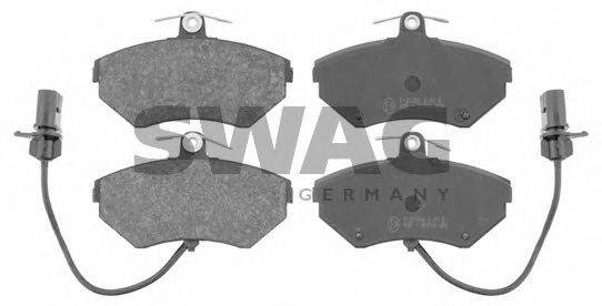 Комплект тормозных колодок, дисковый тормоз SWAG 21393