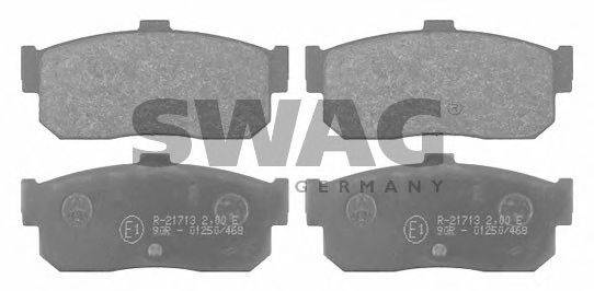 Комплект тормозных колодок, дисковый тормоз SWAG 21715