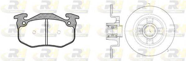 Комплект тормозов, дисковый тормозной механизм ROADHOUSE 8144.20