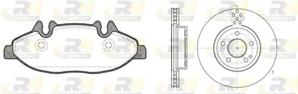 Комплект тормозов, дисковый тормозной механизм ROADHOUSE 81109.00