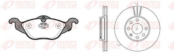 Комплект тормозов, дисковый тормозной механизм REMSA 868400