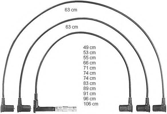 Комплект проводов зажигания BREMI 237