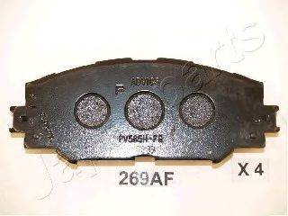 Комплект тормозных колодок, дисковый тормоз JAPANPARTS PA269AF