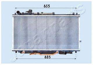 Радиатор, охлаждение двигателя JAPANPARTS RDA333007