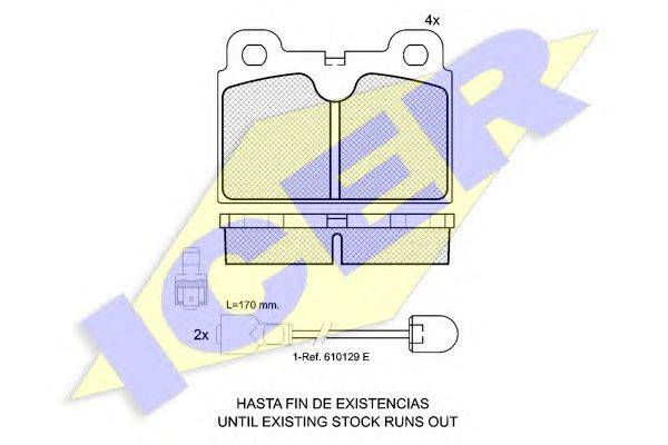 Комплект тормозных колодок, дисковый тормоз LÖBRO 30171