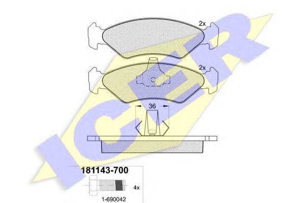 Комплект тормозных колодок, дисковый тормоз JURID 571913B
