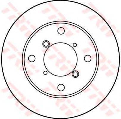Тормозной диск TRW DF2710