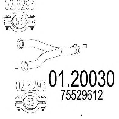 Труба выхлопного газа ZARA 34033