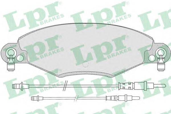 Комплект тормозных колодок, дисковый тормоз LPR 05P799