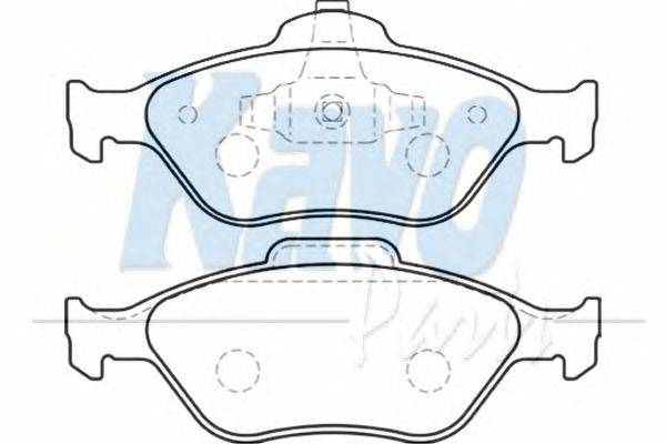 Комплект тормозных колодок, дисковый тормоз KAVO PARTS BP-4554