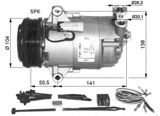 Компрессор, кондиционер NRF 32426G