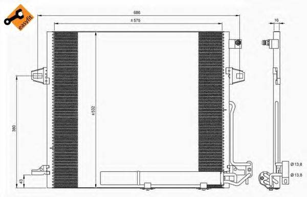 Конденсатор, кондиционер NRF 35618