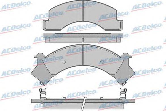 Комплект тормозных колодок, дисковый тормоз ACDelco AC0581040D