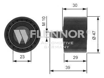 Паразитный / Ведущий ролик, зубчатый ремень FLENNOR FU13103