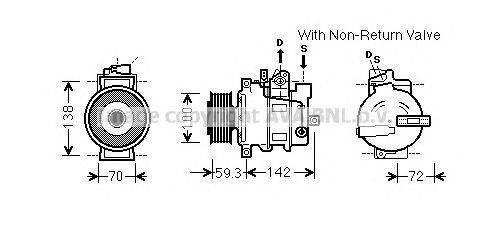 Компрессор, кондиционер AVA QUALITY COOLING AIK334