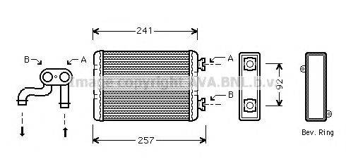 Теплообменник, отопление салона MAHLE ORIGINAL 350218346000