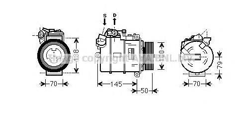 Компрессор, кондиционер AVA QUALITY COOLING BWK388