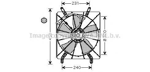 Вентилятор, охлаждение двигателя AVA QUALITY COOLING HD7513