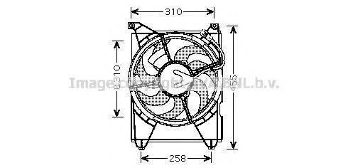 Вентилятор, охлаждение двигателя AVA QUALITY COOLING HY7516