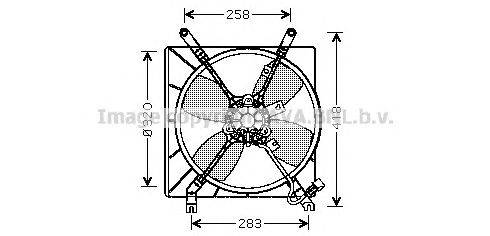 Вентилятор, охлаждение двигателя AVA QUALITY COOLING MT7510