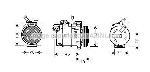 Компрессор, кондиционер AVA QUALITY COOLING OLK459