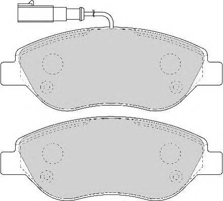 Комплект тормозных колодок, дисковый тормоз DURON 23712