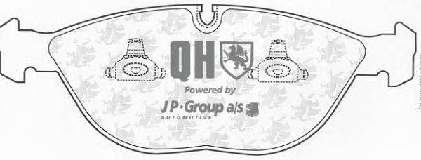 Комплект тормозных колодок, дисковый тормоз JP GROUP BP1053