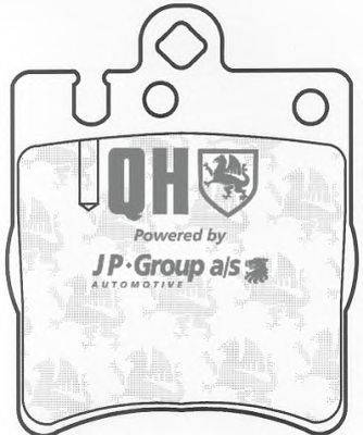 Комплект тормозных колодок, дисковый тормоз JP GROUP BP1100