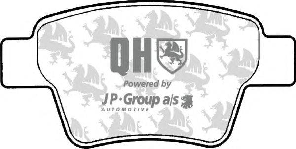 Комплект тормозных колодок, дисковый тормоз JP GROUP BP1506