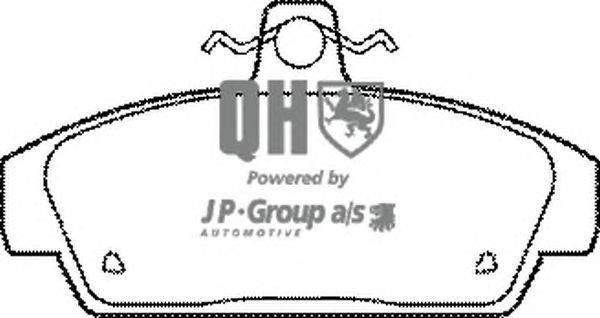 Комплект тормозных колодок, дисковый тормоз JP GROUP BP519