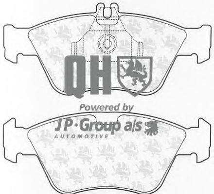 Комплект тормозных колодок, дисковый тормоз JP GROUP BP919