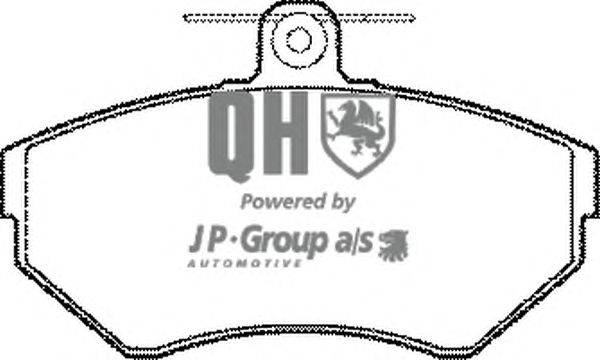 Комплект тормозных колодок, дисковый тормоз JP GROUP BP979