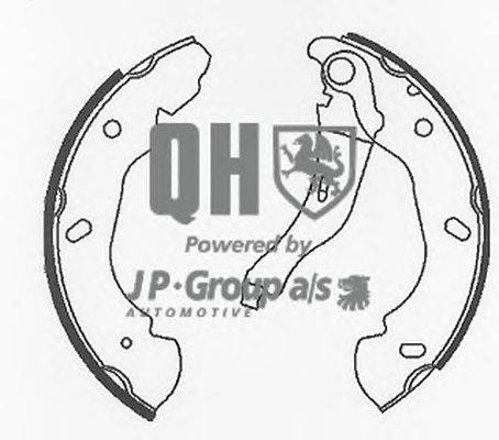 Комплект тормозных колодок JP GROUP BS1117