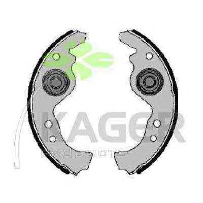 Комплект тормозных колодок KAGER 340195