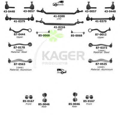 Подвеска колеса KAGER 800422