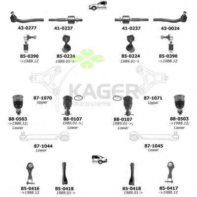 Подвеска колеса KAGER 800542