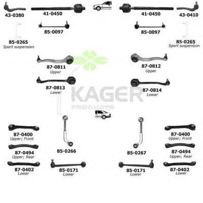 Подвеска колеса KAGER 800642