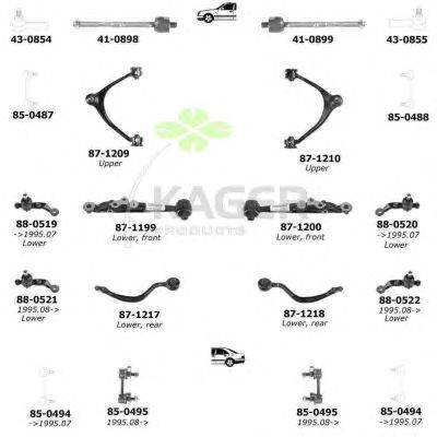 Подвеска колеса KAGER 801285