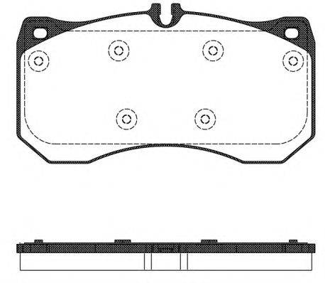 Комплект тормозных колодок, дисковый тормоз KAWE 149700