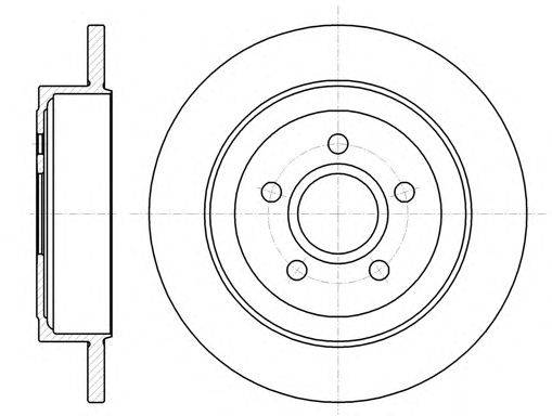 Тормозной диск KAWE 61364 00