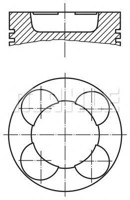 Поршень MAHLE ORIGINAL 003 54 14